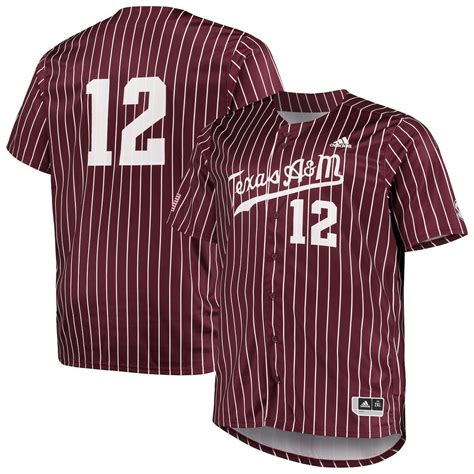 texas a&m aggies adidas replica baseball jersey - maroon|Texas aggie recruiting news.